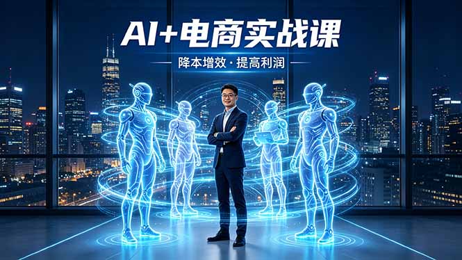AI+电商实战课，1人+N个AI 智能体，把SOP变AI员工，实现降本增效提高利润-AI学习库