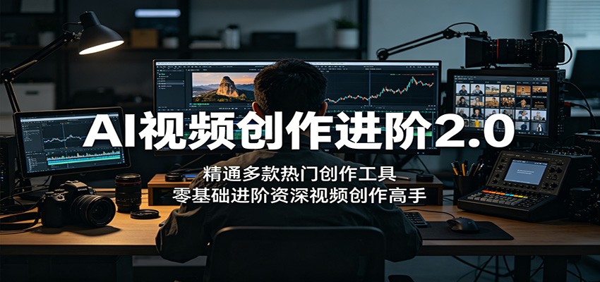 AI视频创作进阶2.0：精通多款热门创作工具，零基础进阶资深视频创作高手-AI学习库