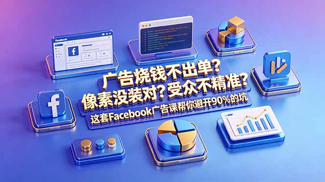 广告烧钱不出单？像素没装对？受众不精准？这套Facebook广告课帮你避开90%的坑-原创双语字幕-AI学习库