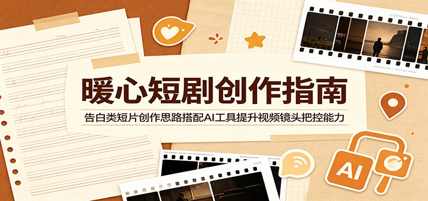 暖心短剧创作指南：告白类短片创作思路搭配AI工具提升视频镜头把控能力-AI学习库