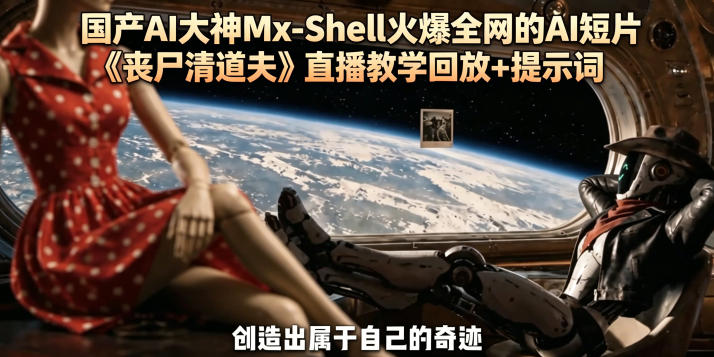 国产AI大神Mx-Shell火爆全网的AI短片《丧尸清道夫》直播教学回放+提示词-AI学习库