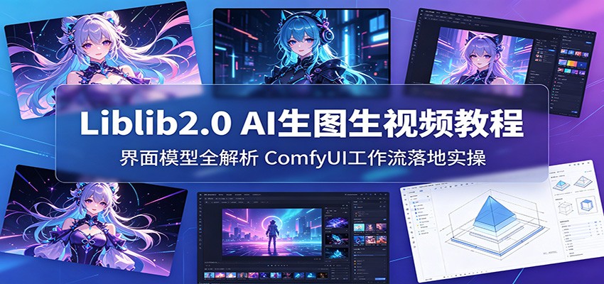 Liblib2.0 AI生图生视频教程：界面模型全解析，ComfyUI工作流落地实操-AI学习库