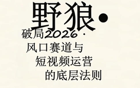 野狼团队·多平台实操运营课，覆盖AI口播、服装、好物、漫剪等热门玩法(更新4月29日)-AI学习库