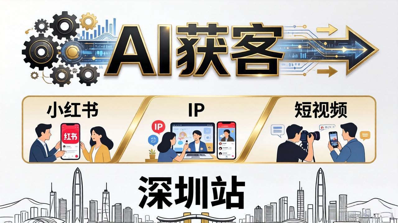 2026AI获客大课深圳站：4月17日-19日3天2夜拆透小红书+IP+短视频，老板操盘手必来-AI学习库