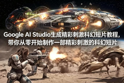 Google AI Studio生成精彩刺激科幻短片教程，带你从零开始制作一部精彩刺激的科幻短片【双语字幕】-AI学习库