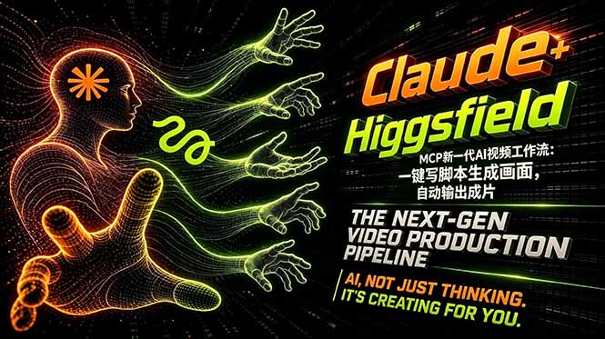 Claude+Higgsfield MCP新一代AI视频工作流：一键写脚本生成画面，自动输出成片-AI学习库