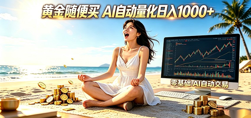 黄金随便买？AI自动外汇量化交易 在家当皇帝 日入1000+-AI学习库