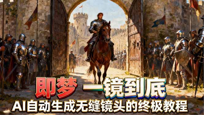 即梦AI一镜到底终极教程，智能补帧+运镜技巧，AI自动生成无缝丝滑长镜头高效出片-AI学习库