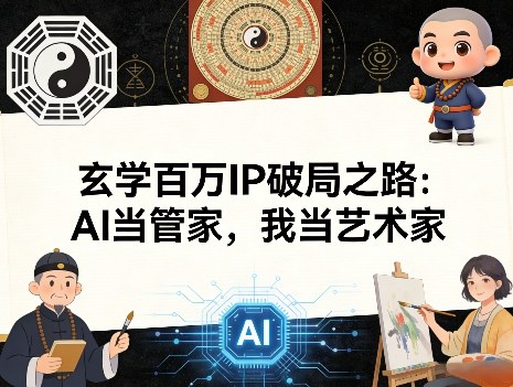玄学百万IP破局之路：AI当管家，我当艺术家-AI学习库
