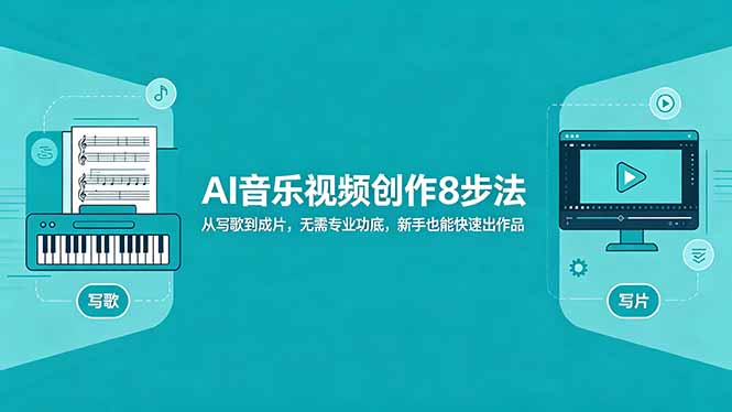AI音乐视频创作8步法：从写歌到成片，无需专业功底，新手也能快速出作品-AI学习库