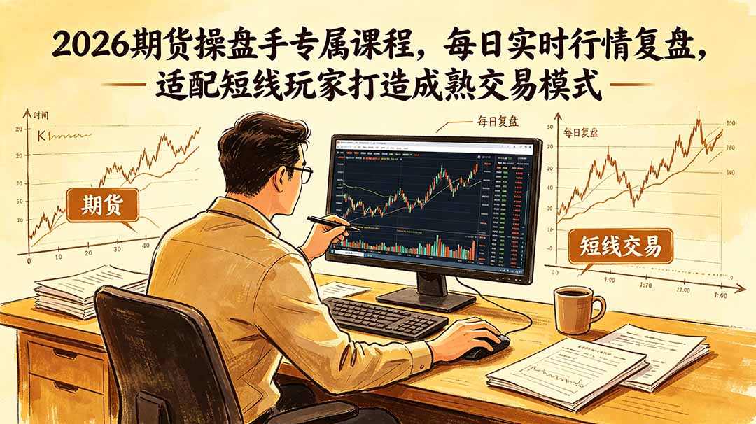 2026期货操盘手专属课程-更新6月，每日实时行情复盘，适配短线玩家打造成熟交易模式-AI学习库