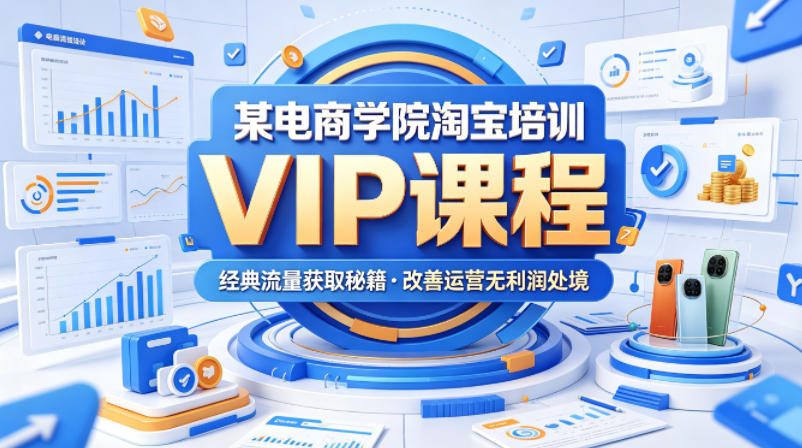 某电商学院淘宝培训VIP课程，各种经典有用的流量获取秘籍，改善运营产品没利润的处境(2026年6月)-AI学习库