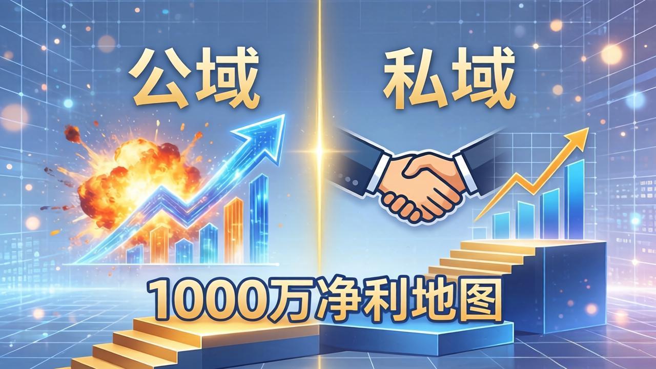 公域玩命出爆款，私域悄悄做成交：这套AI内训课，2026给你打通1000万净利的地图-AI学习库