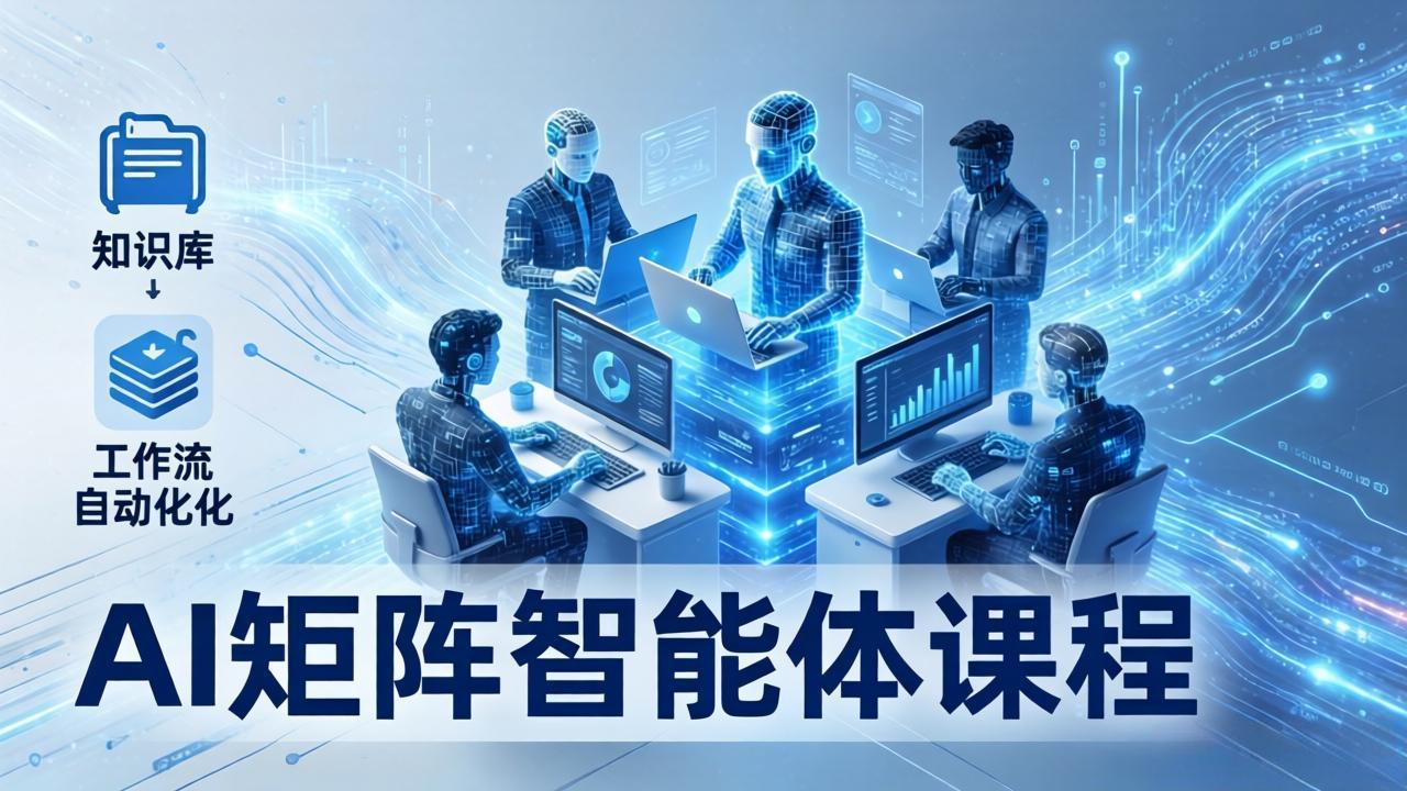 AI矩阵智能体实战：100个数字员工批量生产内容，文本知识库+工作流自动化全搞定-AI学习库