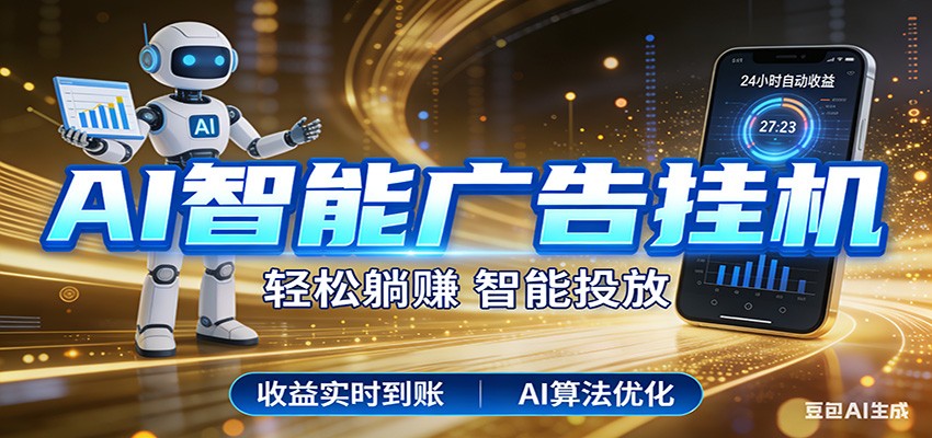 智能广告挂机新时代，利用碎片化时间实现稳定被动收益，AI帮你持续盈利-AI学习库