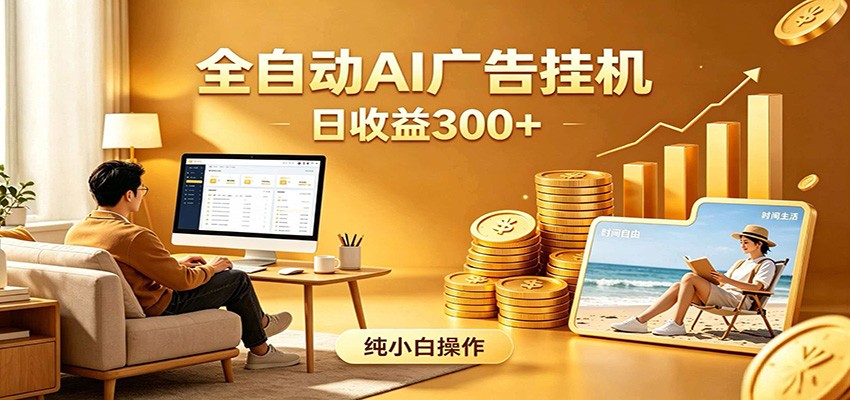 AI风口项目，全程解放双手，后台自动运行赚取收益，每天稳定收益300+-AI学习库
