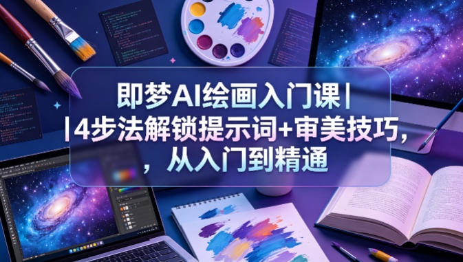 即梦AI绘画入门课｜4步法解锁提示词+审美技巧，从入门到精通-AI学习库