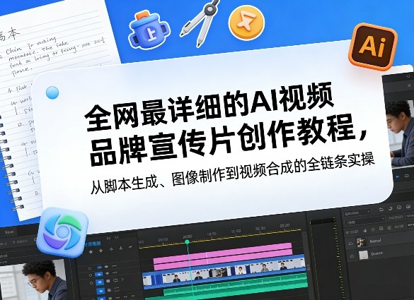 全网最详细的AI视频品牌宣传片创作教程，从脚本生成、图像制作到视频合成的全链条实操-AI学习库