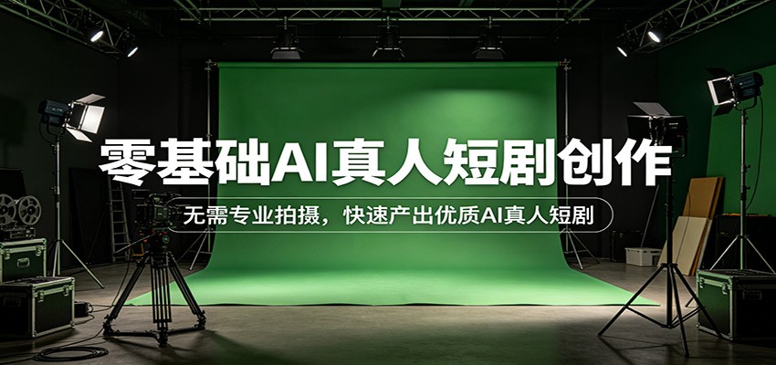 零基础AI真人短剧创作：无需专业拍摄，快速产出优质AI真人短剧-AI学习库