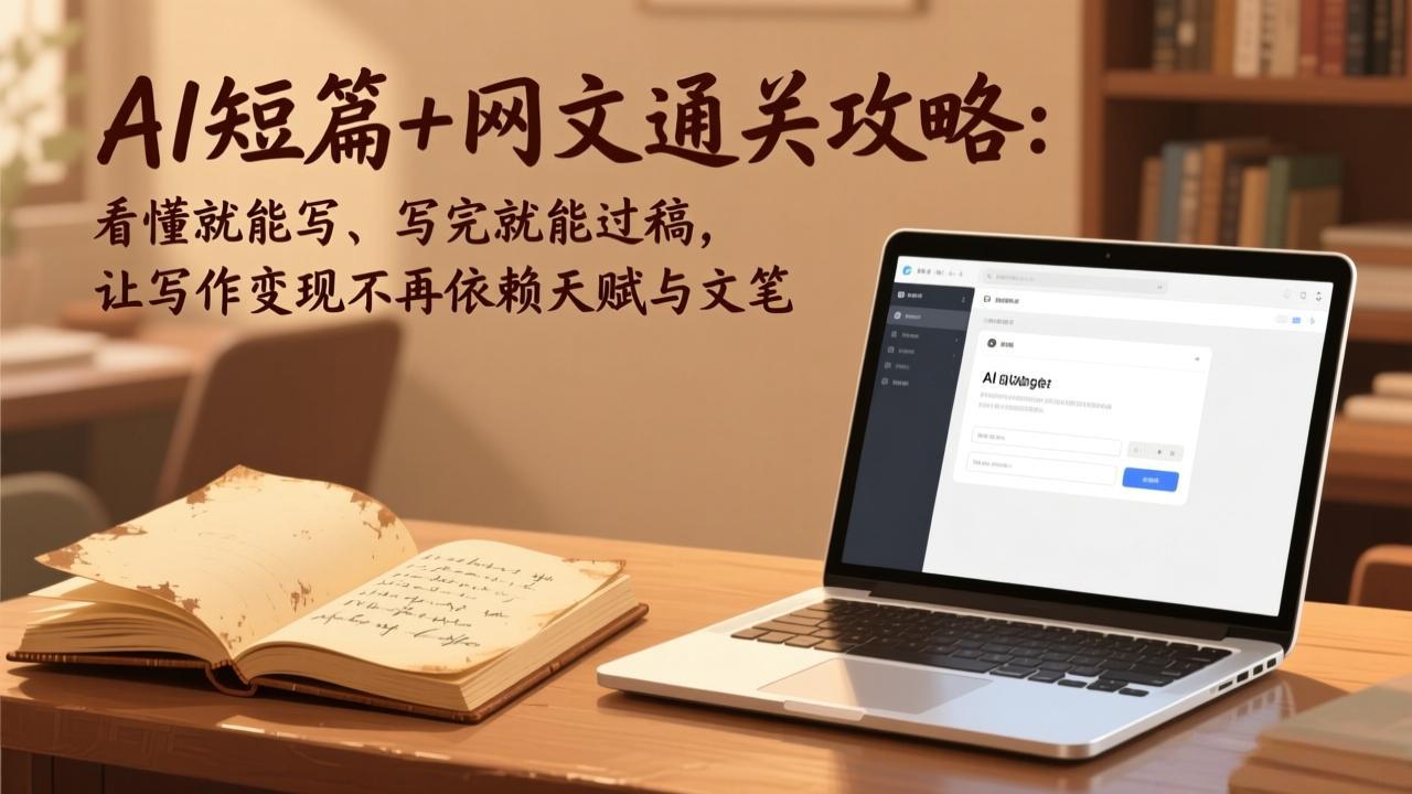AI短篇+网文通关攻略-更新4月：看懂就能写、写完就能过稿，让写作变现不再依赖天赋与文笔-AI学习库
