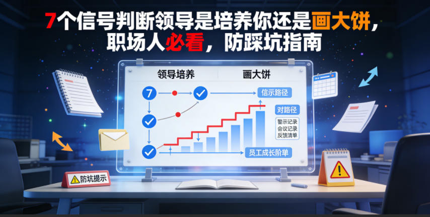 付费文章：7个信号判断领导是培养你还是画大饼，职场人必看，防踩坑指南-AI学习库