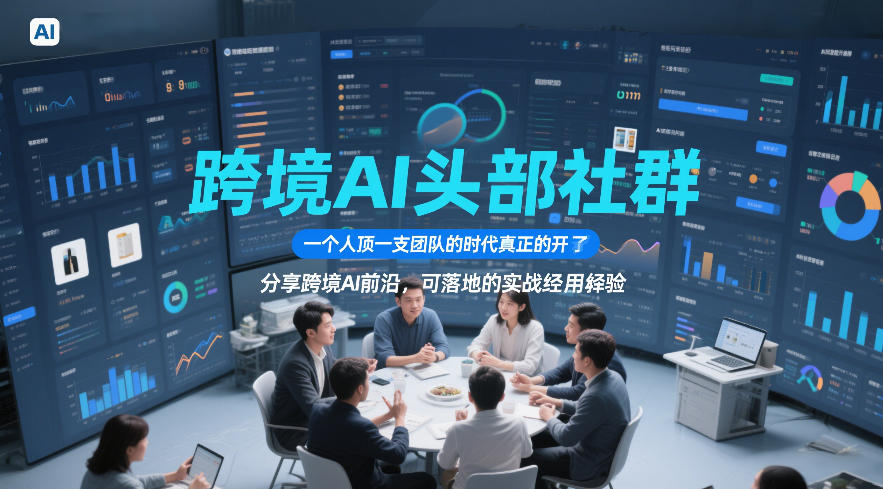 跨境AI头部社群，一个人顶一支团队的时代真正的开始了，分享跨境AI前沿，可落地的实战经验(更新3月23日)-AI学习库