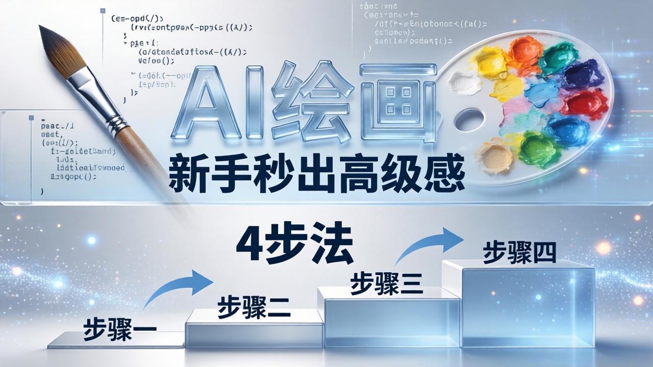 AI绘画入门别再硬磕了！即梦4步法：万能提示词公式+BRTR框架，新手秒出高级感-AI学习库