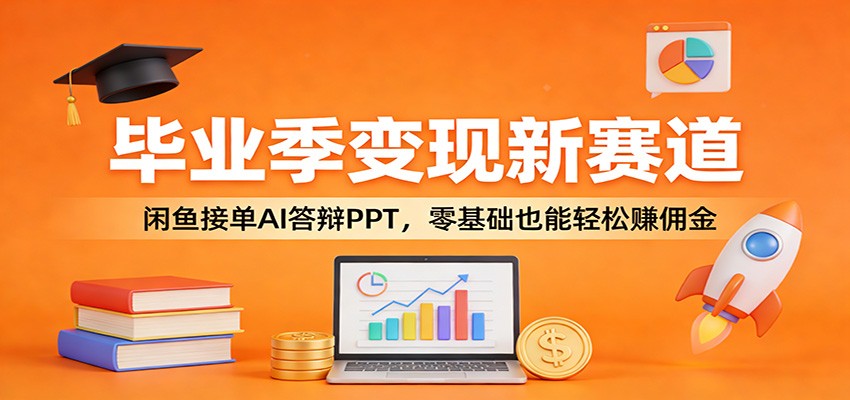 毕业季变现新赛道：闲鱼接单AI答辩PPT，零基础也能轻松赚佣金-AI学习库