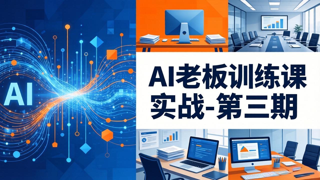 AI老板训练课实战-第三期：AI+内容应用落地教学，从0到1打通AI变现完整路径-AI学习库