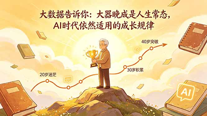 付费文章：大数据告诉你：大器晚成是人生常态，AI 时代依然适用的成长规律-AI学习库