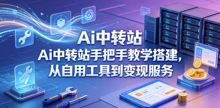 Ai中转站手把手教学搭建，从自用工具到变现服务-AI学习库