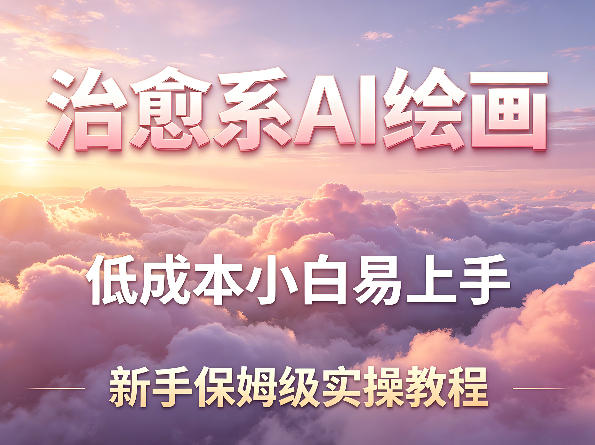 治愈系AI绘画提示词项目，低成本小白易上手，每天10分钟，新手保姆级实操教程-AI学习库