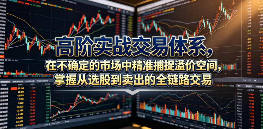 高阶实战交易体系，在不确定的市场中精准捕捉溢价空间，掌握从选股到卖出的全链路交易心法(更新6月)-AI学习库