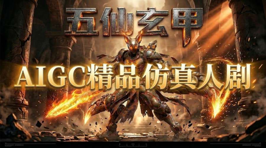 AIGC精品仿真人短剧教学，以五仙玄甲风为例展示保姆级实操教学-AI学习库