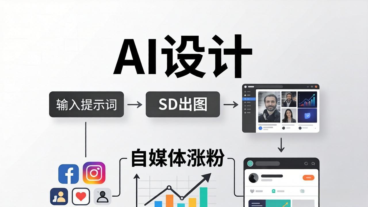 人人都是AI设计师：SD出图+自媒体涨粉一站教学，告别图文素材焦虑，AI设计让你轻松避开内卷-AI学习库