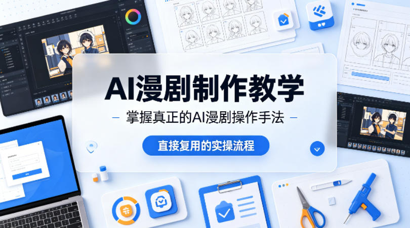 AI漫剧制作教学，带你掌握真正的AI漫剧操作手法，直接复用的实操流程-AI学习库